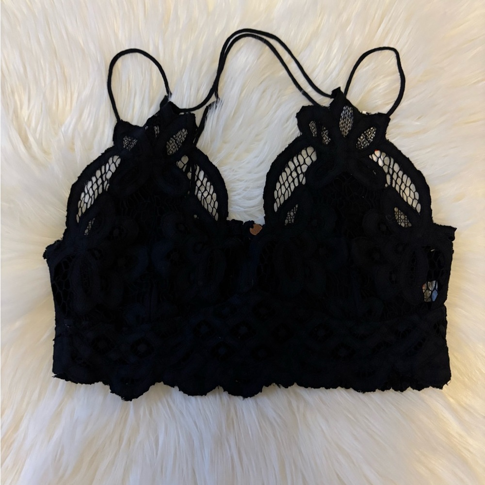NWT Free People Black Lace Bralette